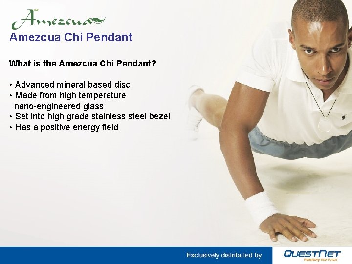Amezcua Chi Pendant What is the Amezcua Chi Pendant? • Advanced mineral based disc