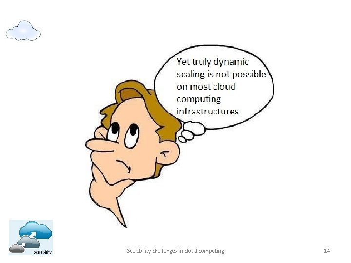 Scalability challenges in cloud computing 14 
