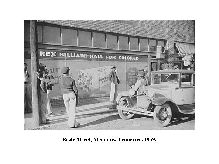 Beale Street, Memphis, Tennessee. 1939. 