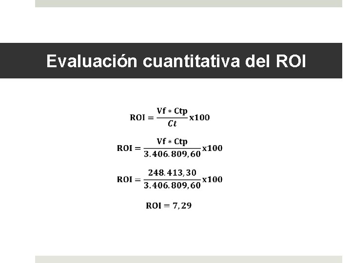 Evaluación cuantitativa del ROI 