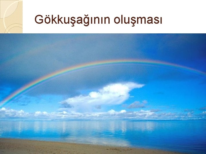 Gökkuşağının oluşması 