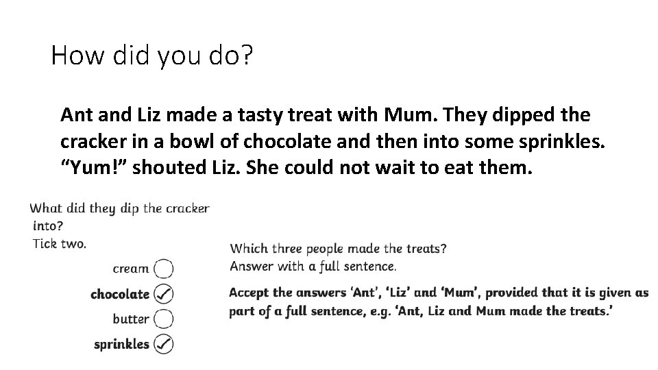 How did you do? Ant and Liz made a tasty treat with Mum. They