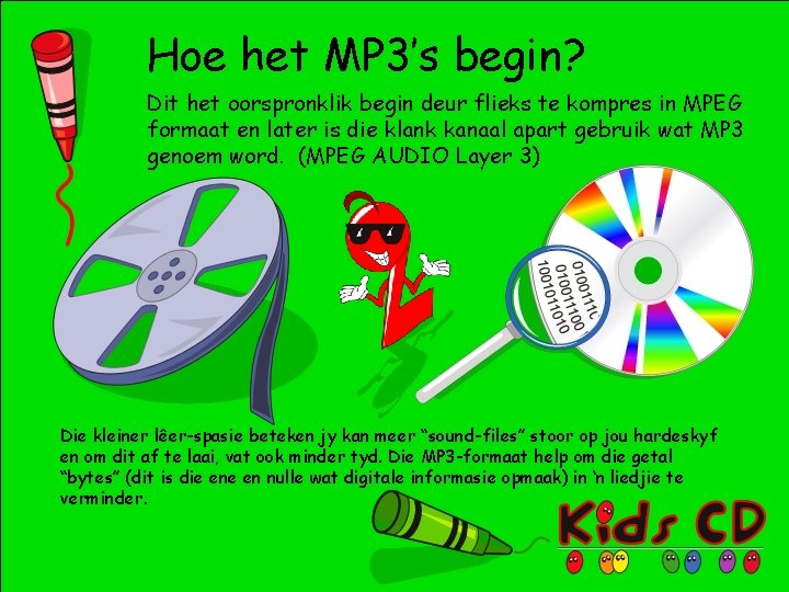 Hoe het MP 3’s begin? Dit het oorspronklik begin deur flieks te kompres in