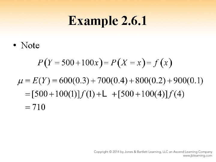 Example 2. 6. 1 • Note 