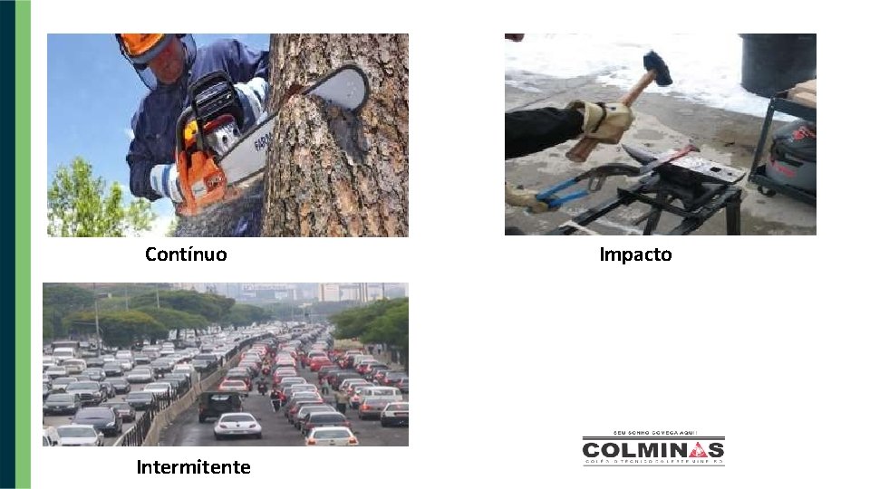 Contínuo Intermitente Impacto 