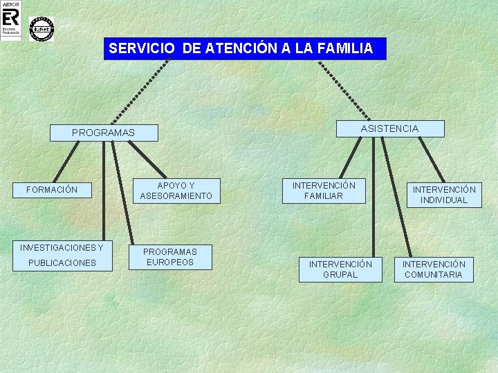 SERVICIO DE ATENCIÓN A LA FAMILIA ASISTENCIA PROGRAMAS FORMACIÓN INVESTIGACIONES Y PUBLICACIONES APOYO Y SERVICIO DE ATENCIÓN A LA FAMILIA ASISTENCIA PROGRAMAS FORMACIÓN INVESTIGACIONES Y PUBLICACIONES APOYO Y