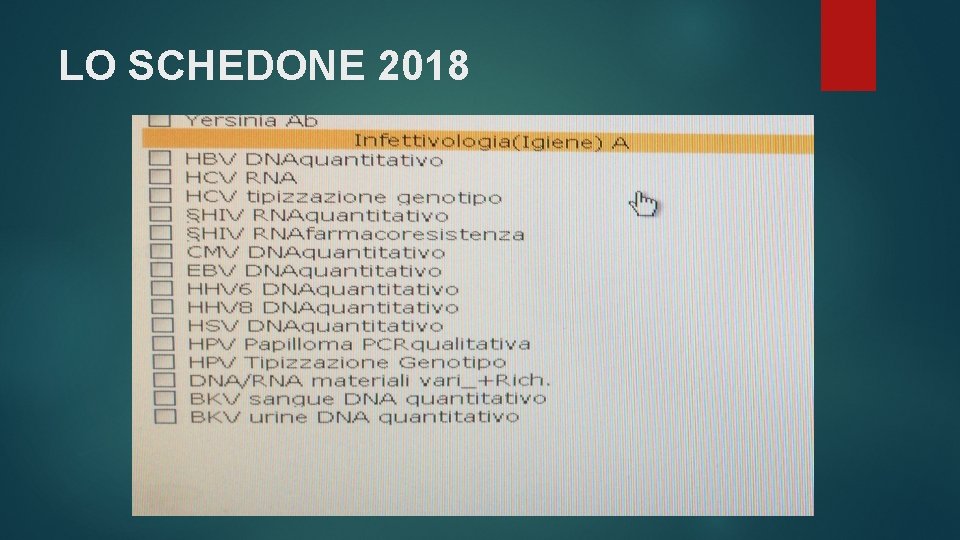 LO SCHEDONE 2018 