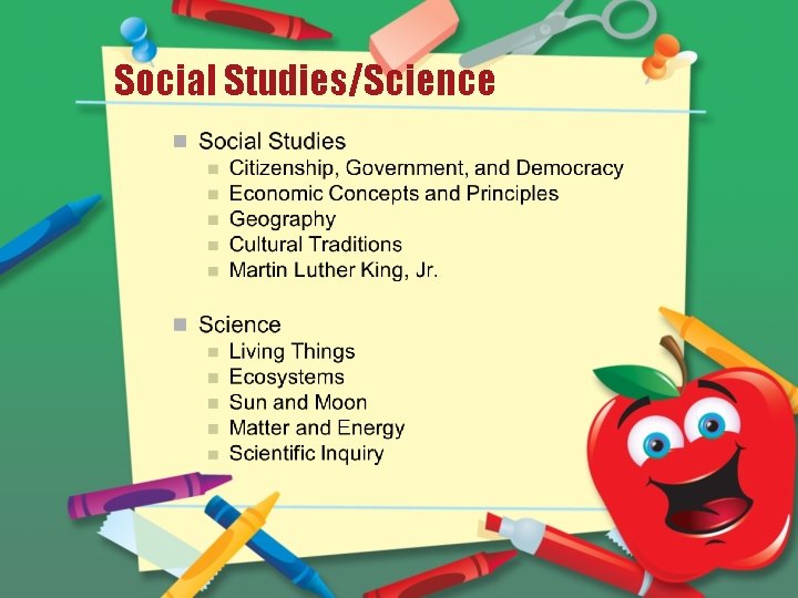 Social Studies/Science 
