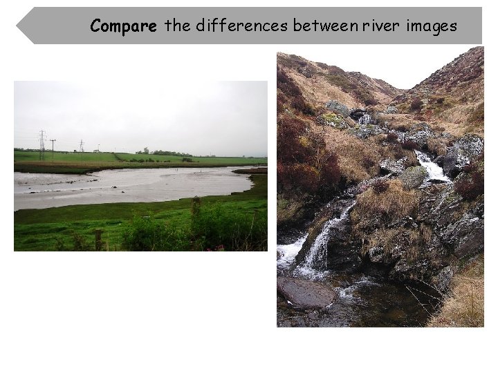 Compare the differences between river images 