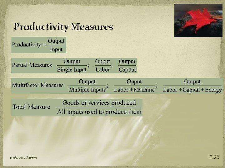 Productivity Measures Instructor Slides 2 -28 