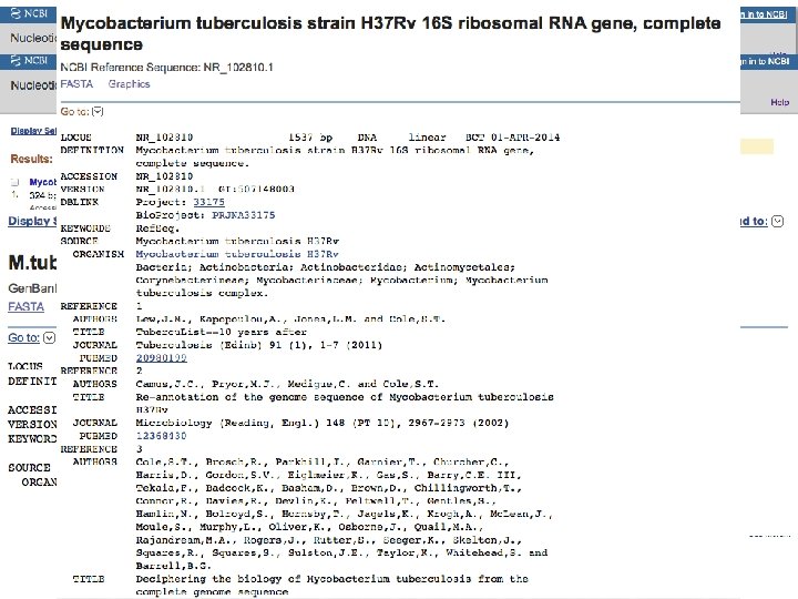 Bergey’s Manual. The Mycobacteriaceae. Magee and Ward (2013) The mol% G+C of the DNA