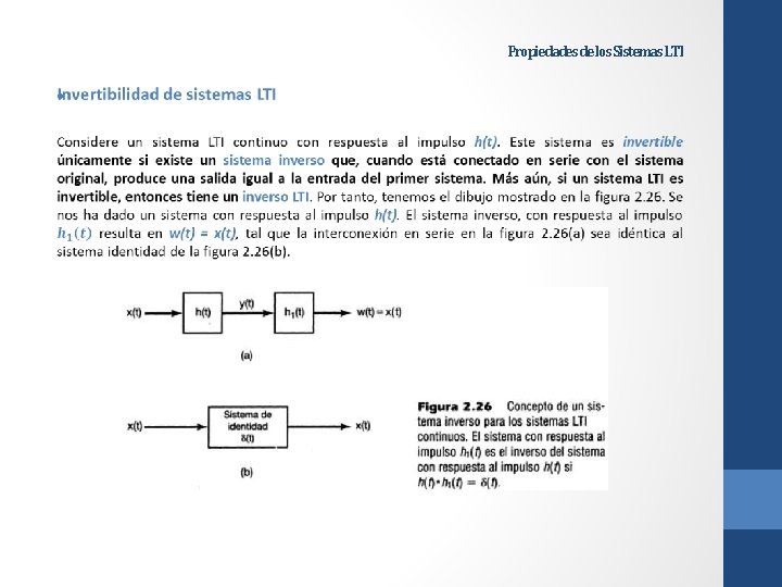 Propiedades de los Sistemas LTI • 