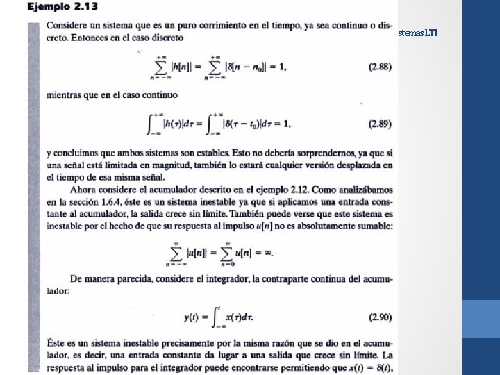 Propiedades de los Sistemas LTI 