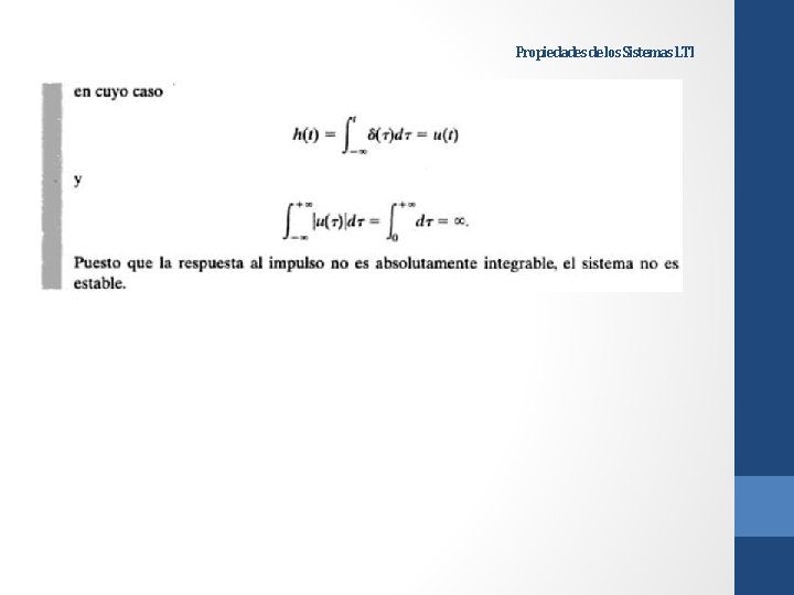 Propiedades de los Sistemas LTI 