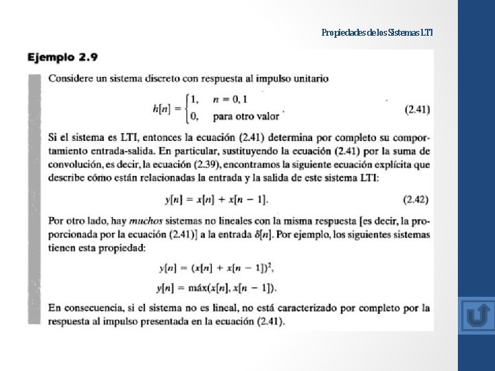 Propiedades de los Sistemas LTI 