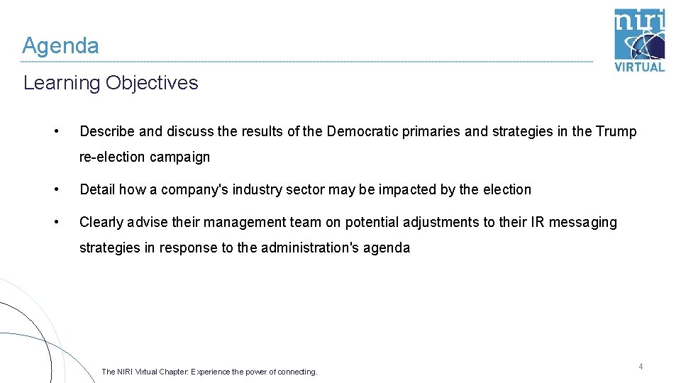 Agenda Learning Objectives • Describe and discuss the results of the Democratic primaries and