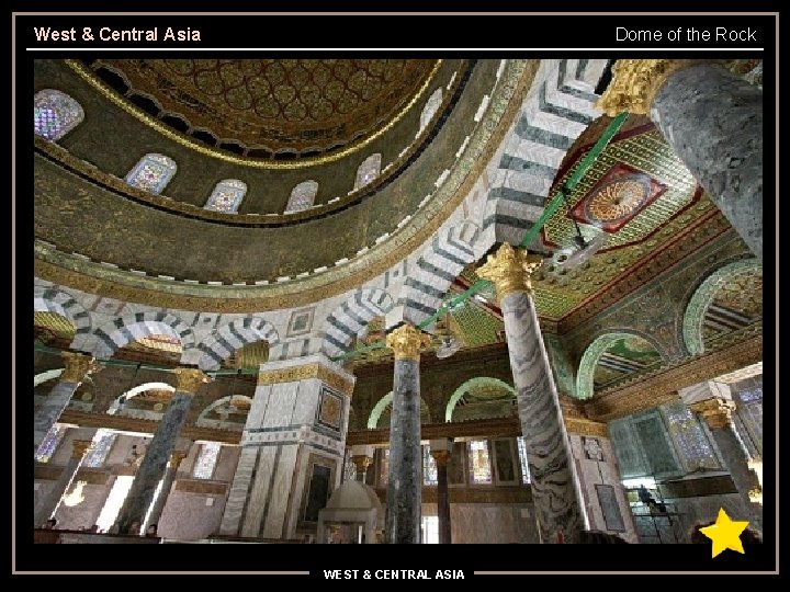 West & Central Asia Dome of the Rock Columns, arches and ambulatory inside the