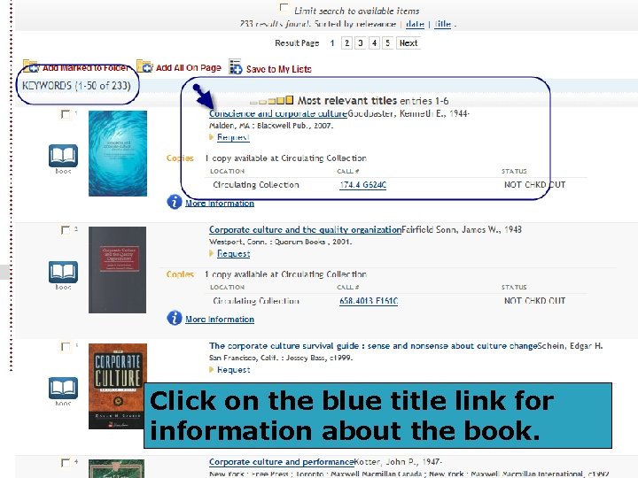 Click on the blue title link for information about the book. 