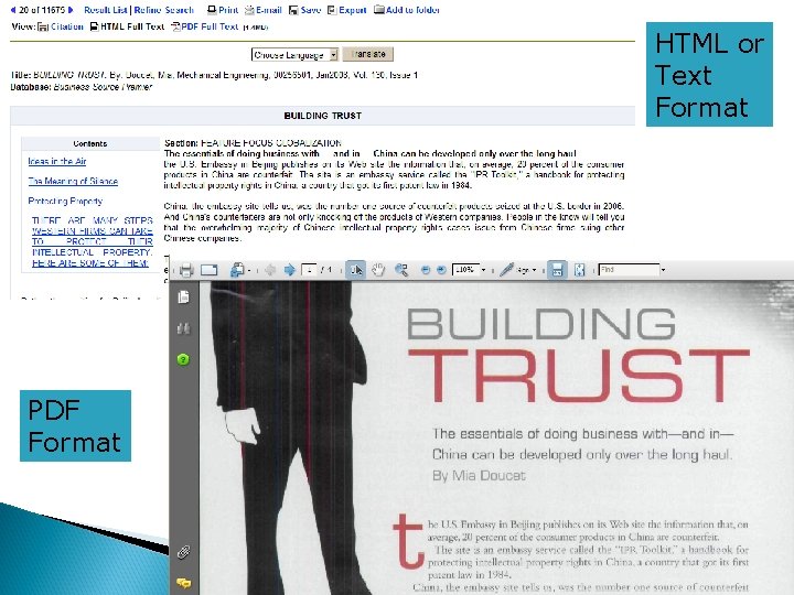 HTML or Text Format PDF Format 
