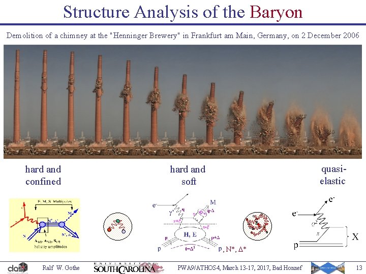 Structure Analysis of the Baryon Demolition of a chimney at the "Henninger Brewery" in