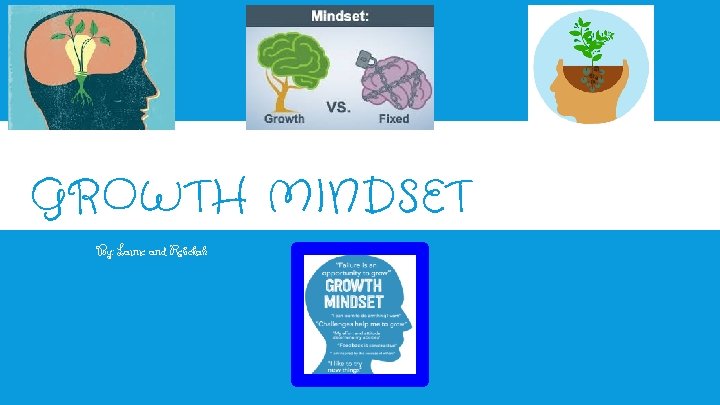 GROWTH MINDSET By: Lainie and Rebekah 