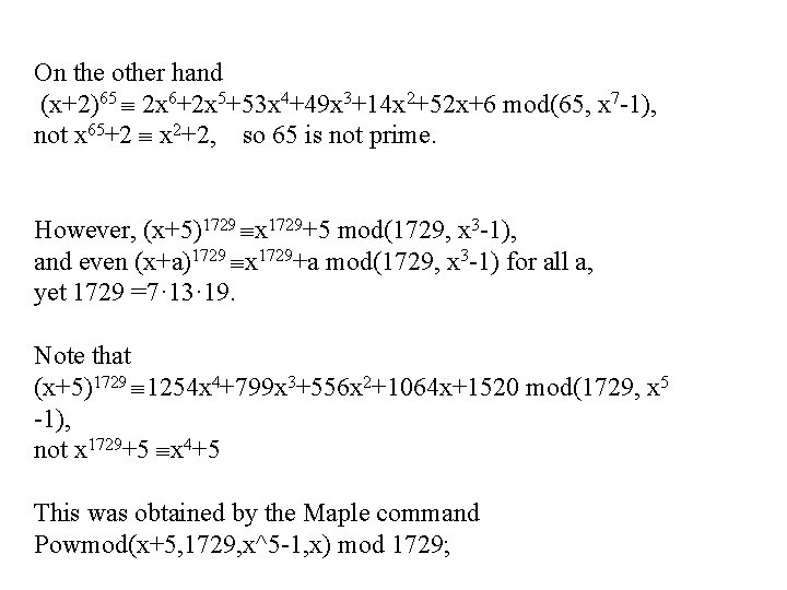 The Polynomial Time Algorithm for Testing Primality George