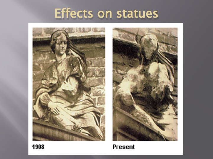 Effects on statues 