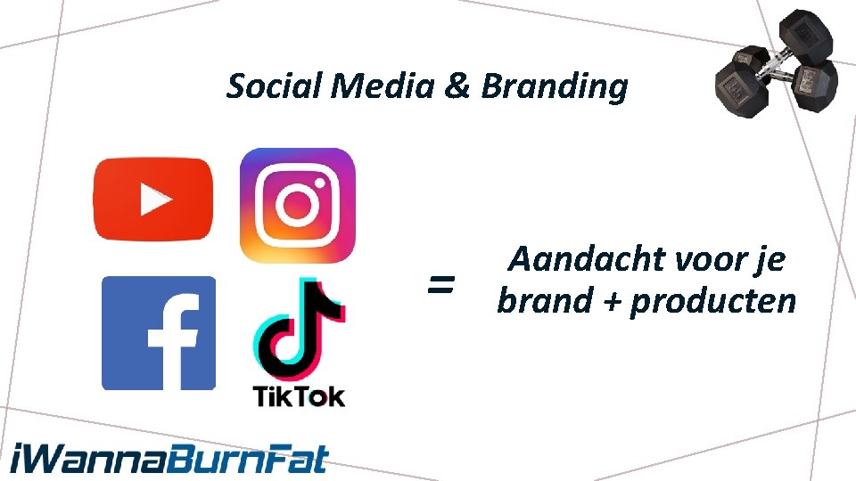 Social Media & Branding = Aandacht voor je brand + producten 