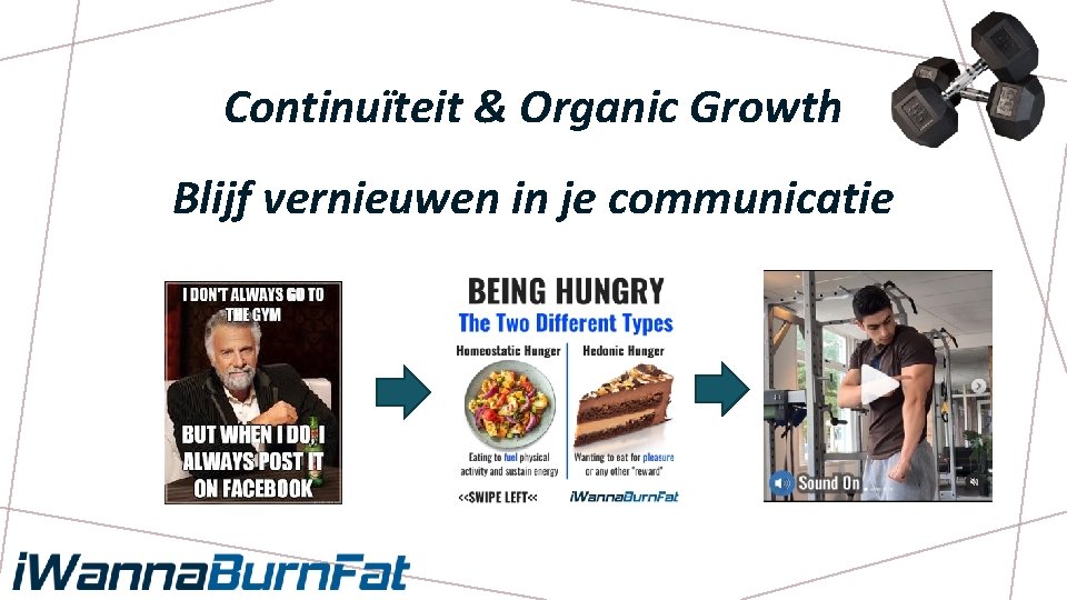 Continuïteit & Organic Growth Blijf vernieuwen in je communicatie 