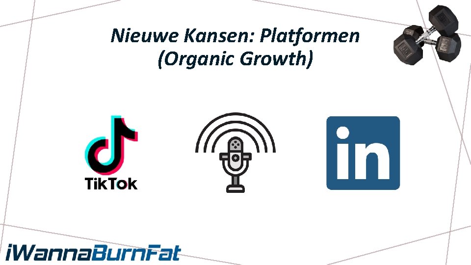 Nieuwe Kansen: Platformen (Organic Growth) 