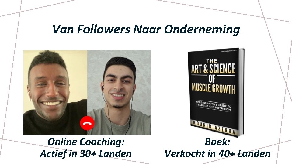 Van Followers Naar Onderneming Online Coaching: Actief in 30+ Landen Boek: Verkocht in 40+