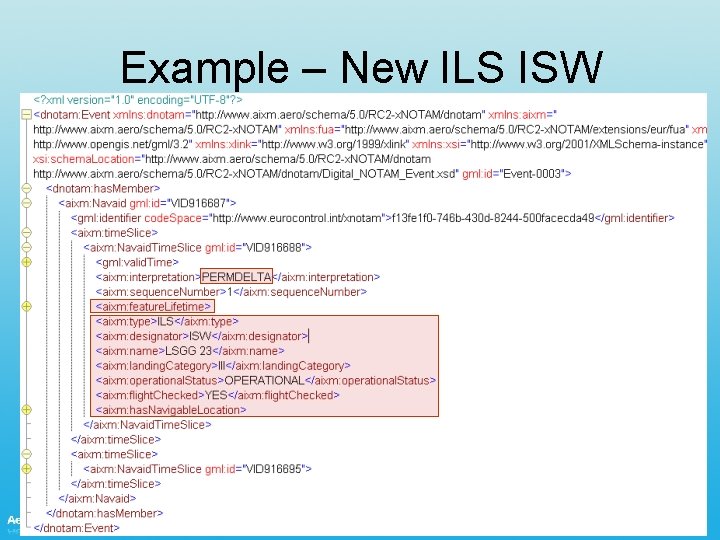 Example – New ILS ISW 