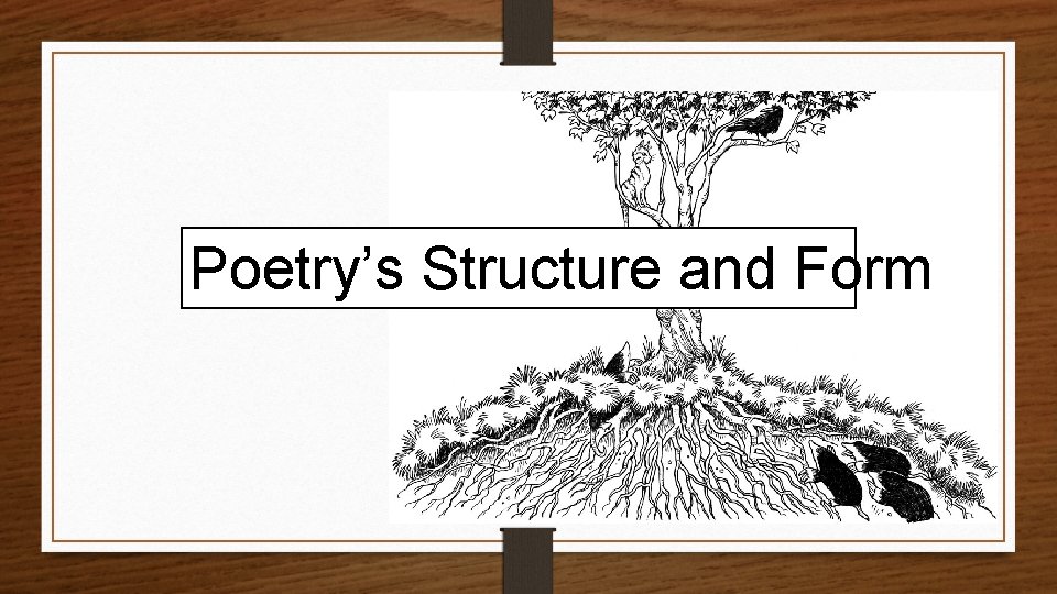 Poetry’s Structure and Form 