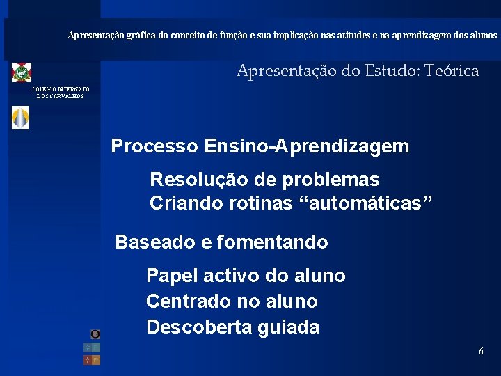 Apresentação gráfica do conceito de função e sua implicação nas atitudes e na aprendizagem