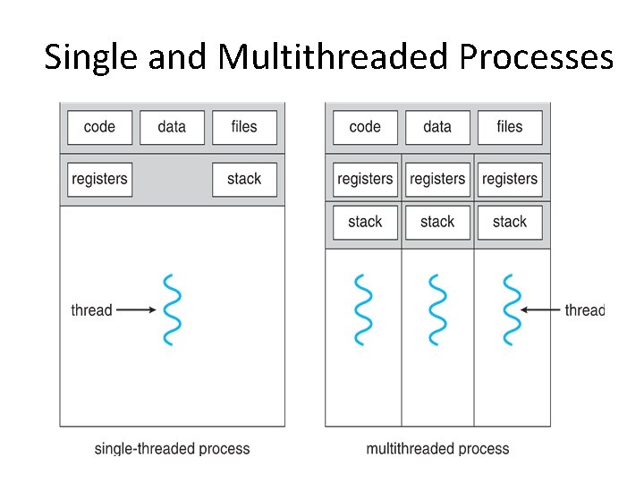 Single and Multithreaded Processes 