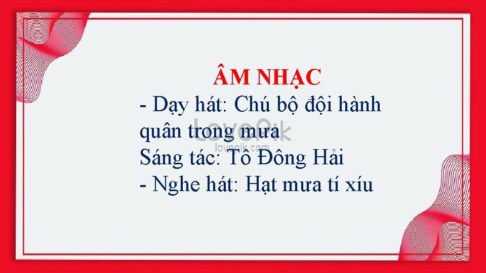  M NHẠC - Dạy hát: Chú bộ đội hành quân trong mưa Sáng