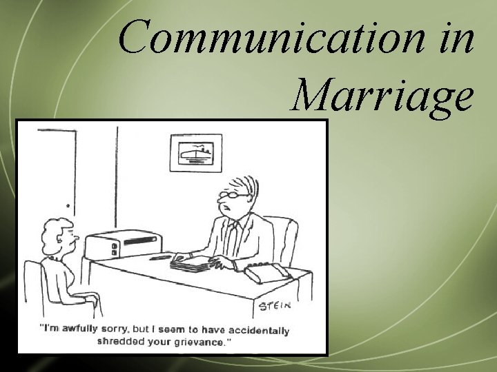 Communication in Marriage 