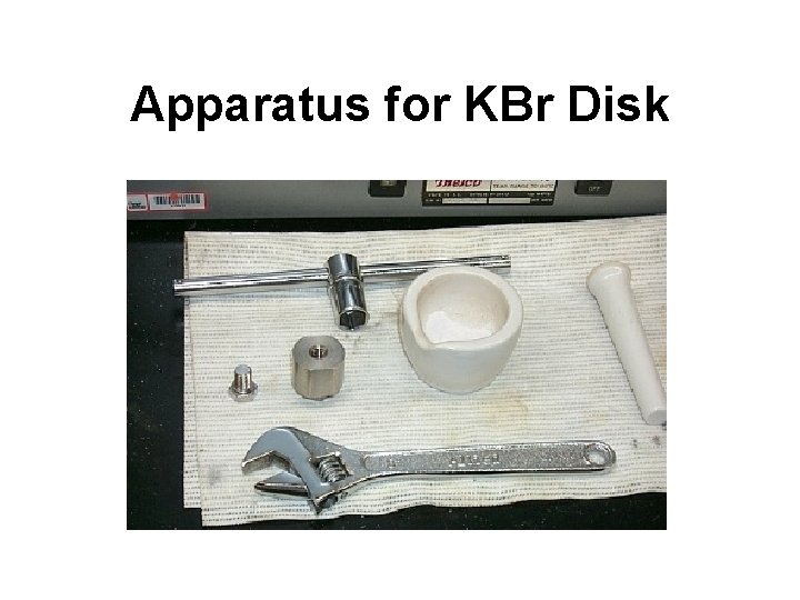 Apparatus for KBr Disk 