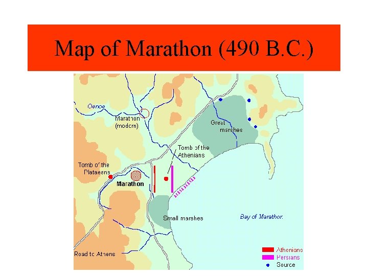 Map of Marathon (490 B. C. ) 