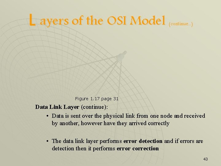 L ayers of the OSI Model (continue. . . ) Figure 1. 17 page