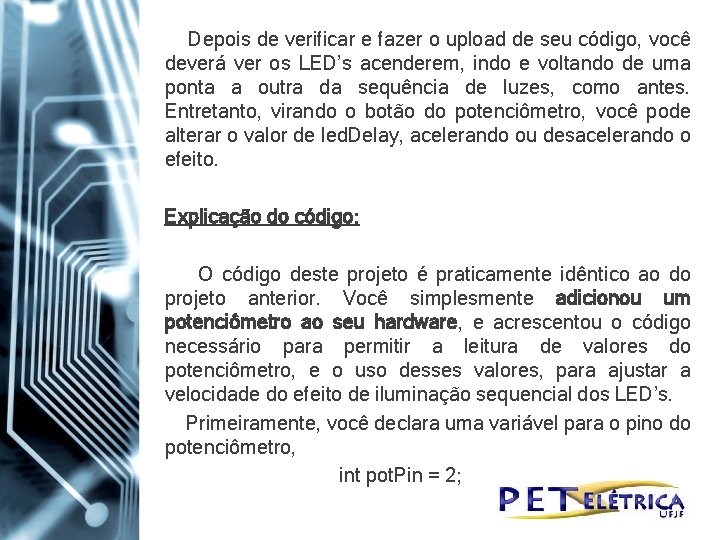 Depois de verificar e fazer o upload de seu código, você deverá ver os