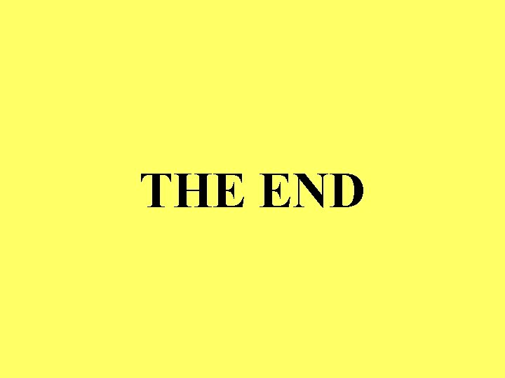 THE END 