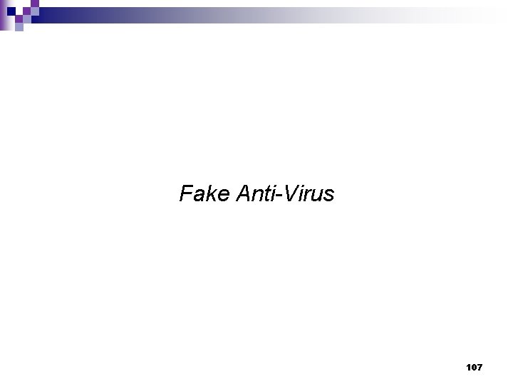 Fake Anti-Virus 107 