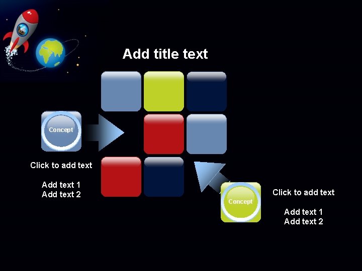 Add title text Concept Click to add text Add text 1 Add text 2