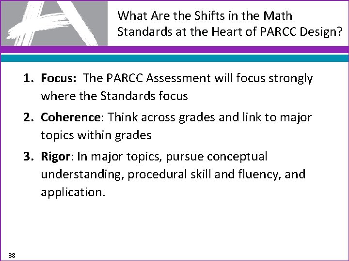What Are the Shifts in the Math Standards at the Heart of PARCC Design?