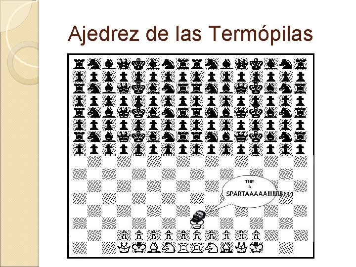 Ajedrez de las Termópilas Ajedrez de las Termópilas
