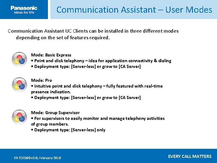 Communication Assistant – User Modes Click ____to __edit ____ Master _____text ____ styles ______