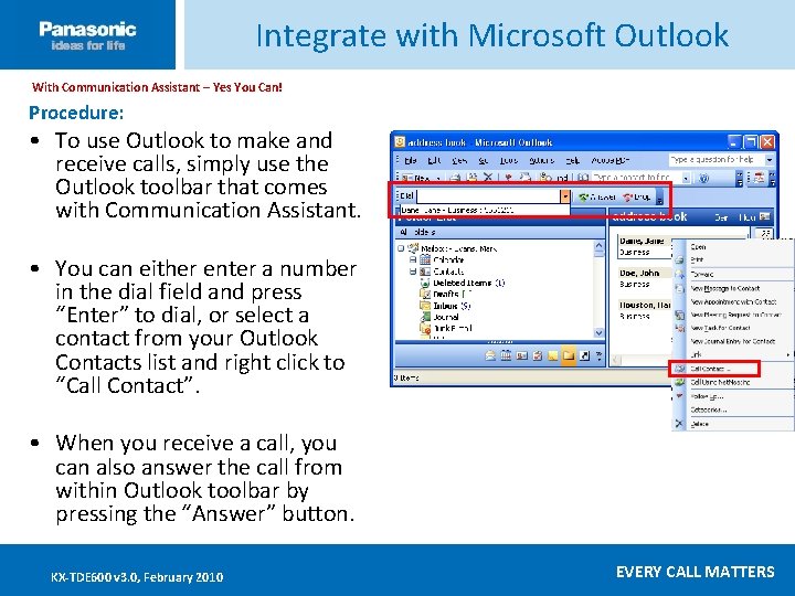 Integrate with Microsoft Outlook With Communication Assistant – Yes You Can! Click ____to __edit