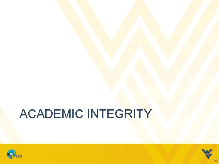 ACADEMIC INTEGRITY 29 
