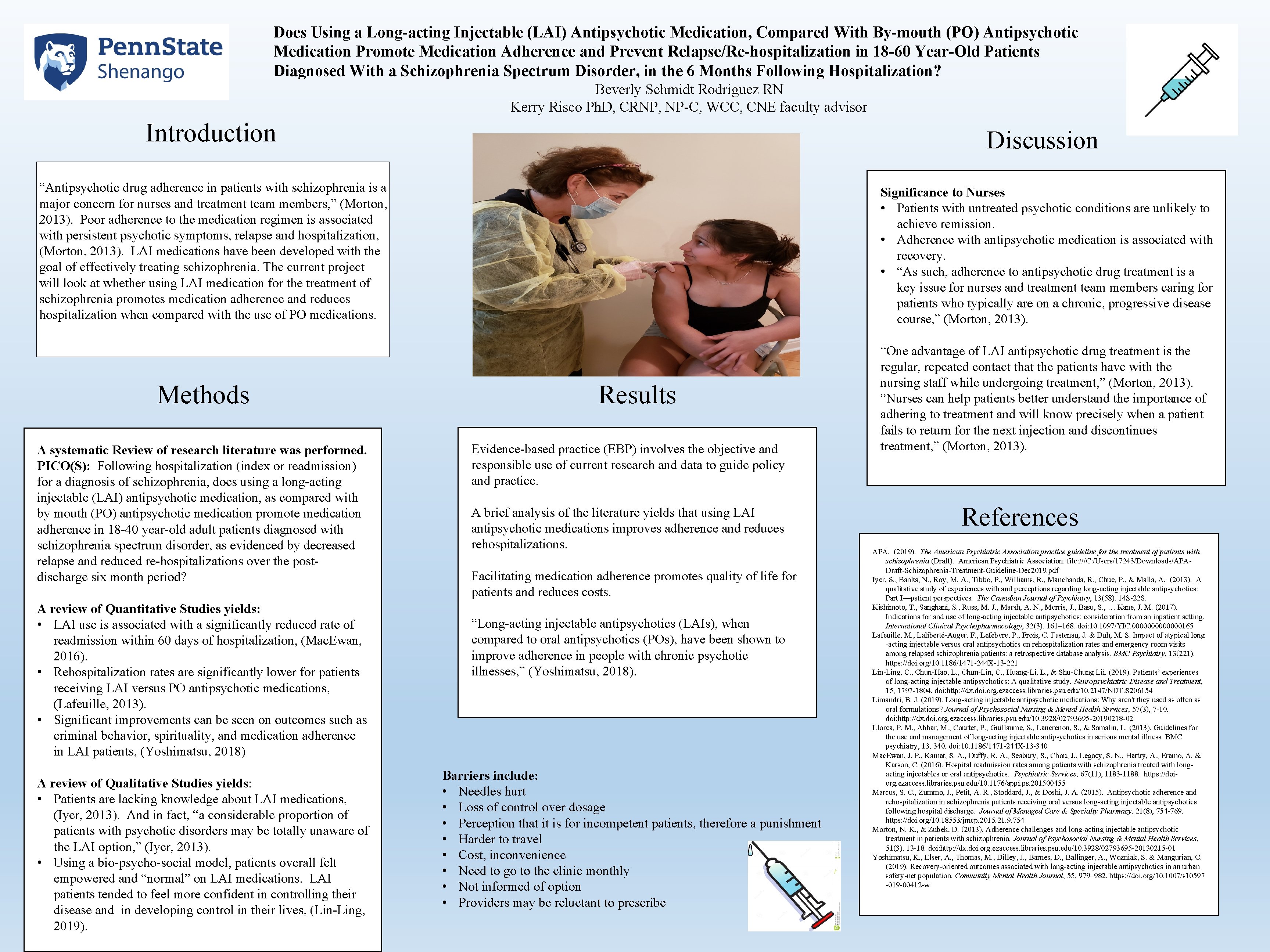 Does Using a Long-acting Injectable (LAI) Antipsychotic Medication, Compared With By-mouth (PO) Antipsychotic Medication